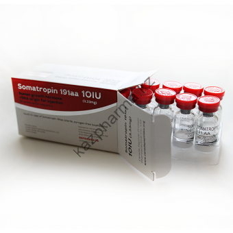 Гормон роста CanadaPeptides Somatropin 191aa (10 флаконов по 10 ед) - Алматы